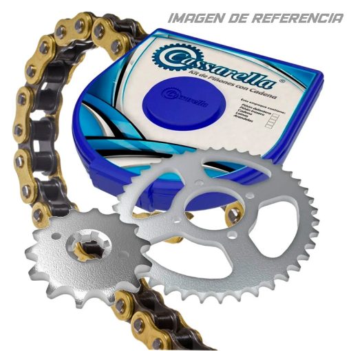 Kit De Arrastre Cassarella Gixxer 250 5H P40-P13-C520-120 Cadena Dorada