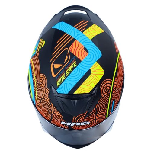 Casco Hro 511 Oriental Negro Amarillo - Image 4