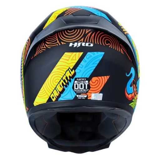 Casco Hro 511 Oriental Negro Amarillo - Image 3