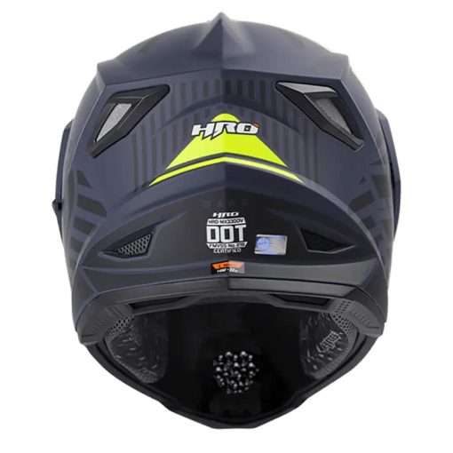 Casco Hro Mx330 Dv Bars Azul Navy Amarillo - Image 2