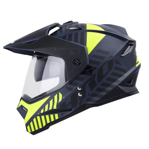 Casco Hro Mx330 Dv Bars Azul Navy Amarillo