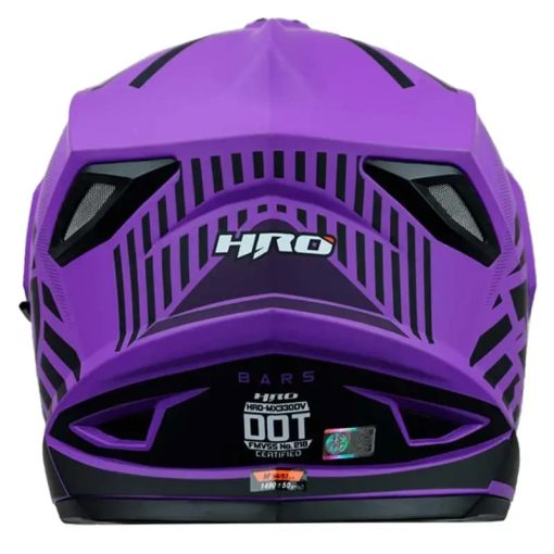 Casco Hro Mx330 Dv Bars Morado Morado - Image 4