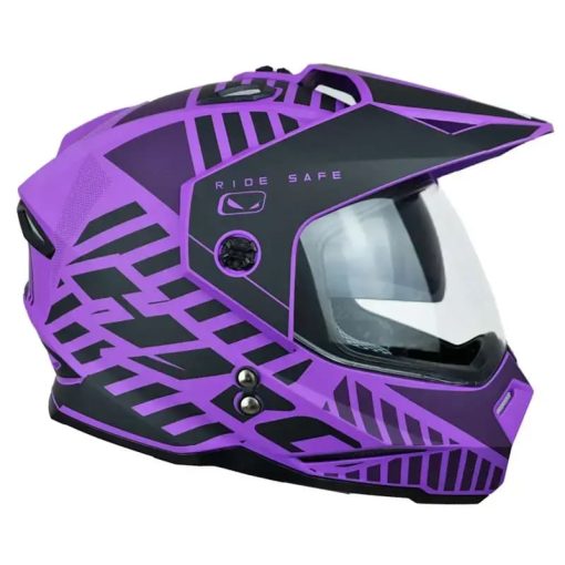 Casco Hro Mx330 Dv Bars Morado Morado - Image 3
