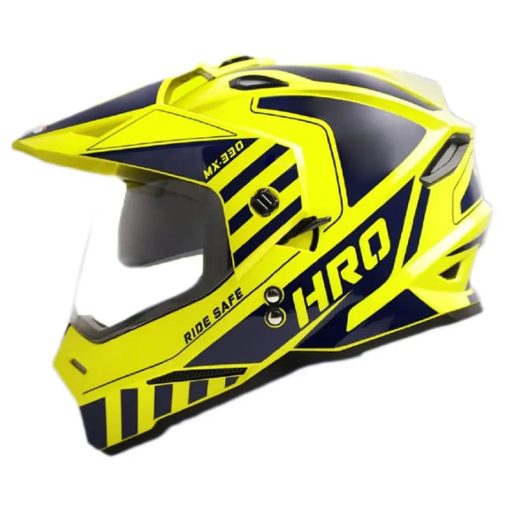 Casco Hro Mx330 Dv Rex Amarillo Azul Navy