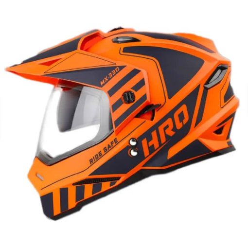 Casco Hro Mx330 Dv Rex Naranja Azul Navy