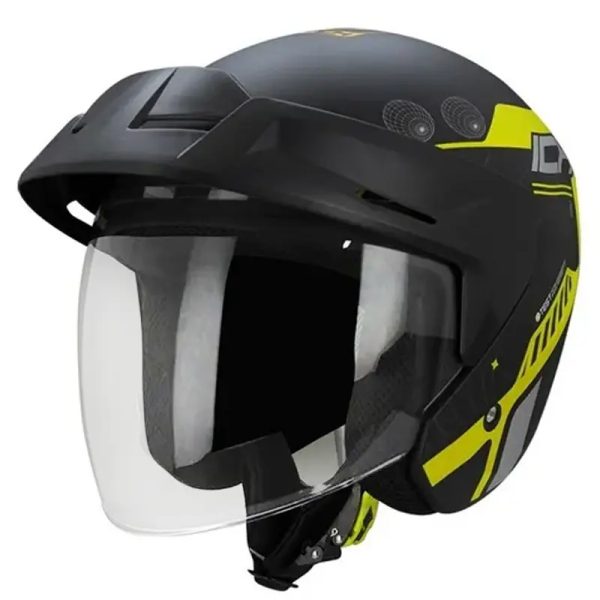 Casco Ich 101 Stelars Negro Amarillo21 Copia - Punto Llantas 3