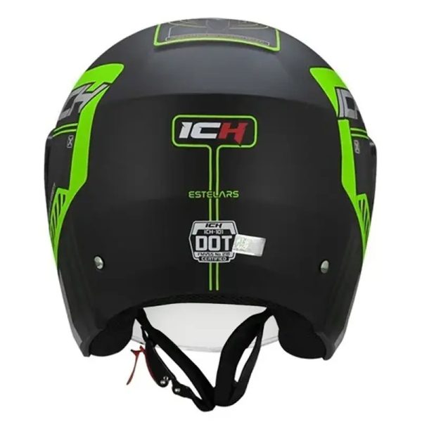 Casco Ich 101 Stelars Negro Mate Verde21 Copia - Punto Llantas 2