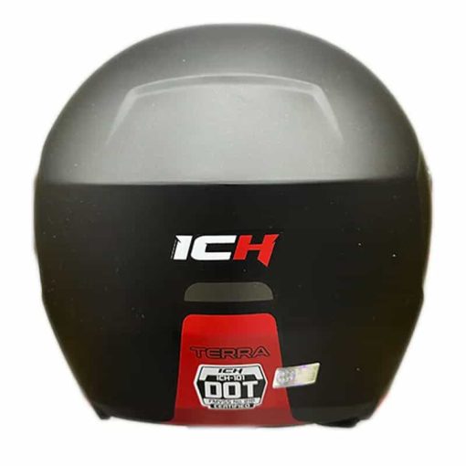 Casco Ich 101 Terra Negro Mate Rojo - Image 3