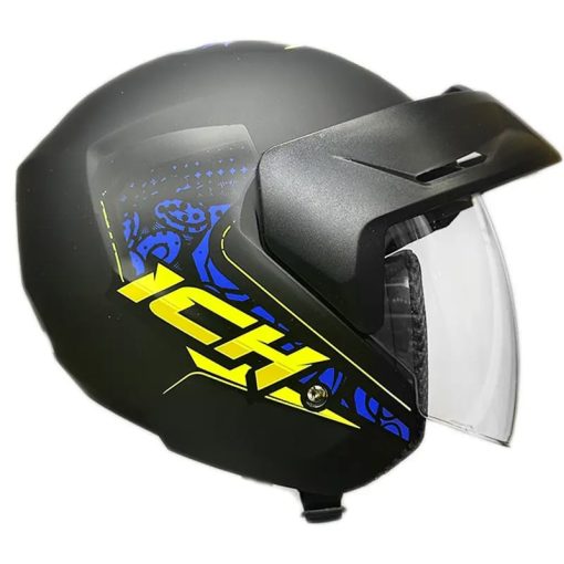 Casco Ich 101 Wind Lion Negro Brillo Amarillo - Image 2