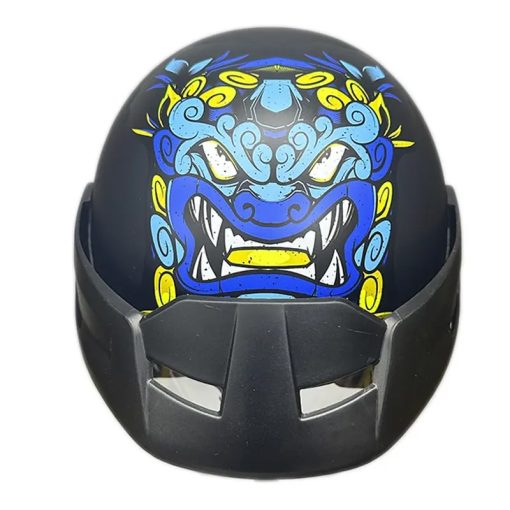 Casco Ich 101 Wind Lion Negro Brillo Amarillo - Image 3