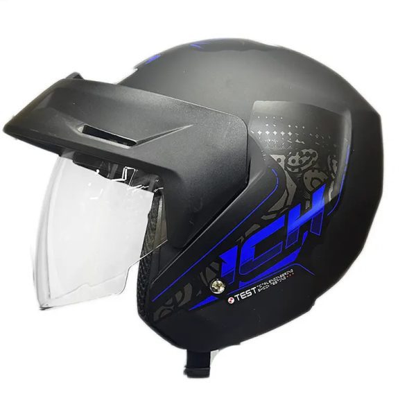 Casco Ich 101 Wind Lion Negro Brillo Azul11 Copia - Punto Llantas 1