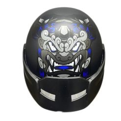 Casco Ich 101 Wind Lion Negro Brillo Azul21 copia - Punto Llantas 1