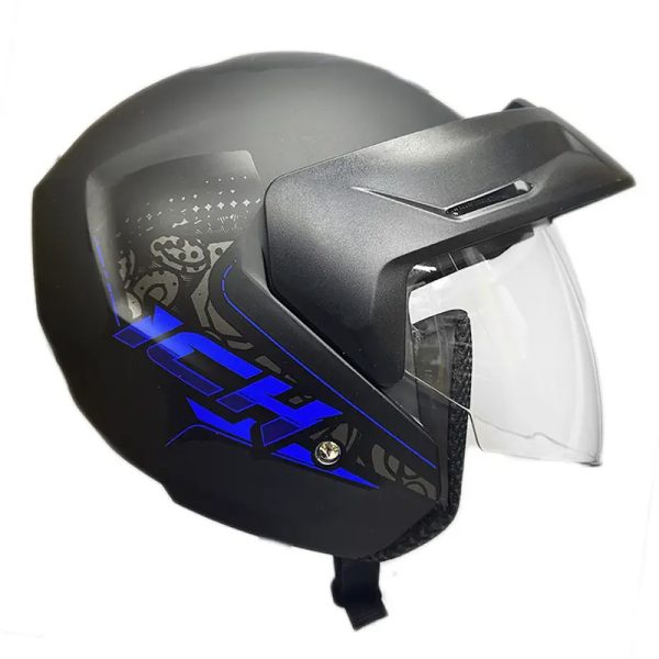 Casco Ich 101 Wind Lion Negro Brillo Azul31 Copia - Punto Llantas 3