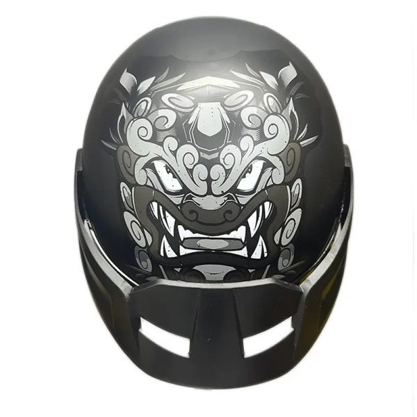 Casco Ich 101 Wind Lion Negro Brillo Gris21 Copia - Punto Llantas 2