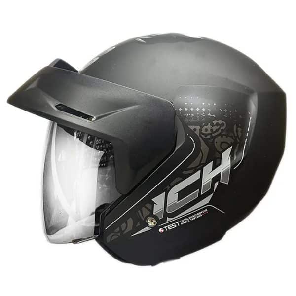 Casco Ich 101 Wind Lion Negro Brillo Gris31 Copia - Punto Llantas 1