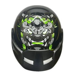 Casco Ich 101 Wind Lion Negro Brillo Verde11 copia - Punto Llantas 1