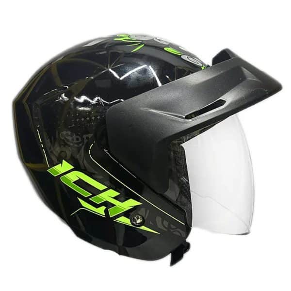 Casco Ich 101 Wind Lion Negro Brillo Verde21 Copia - Punto Llantas 3