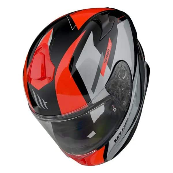 Casco Mt Targo Pro Sound A5 Rojo 41 Copia - Punto Llantas 3