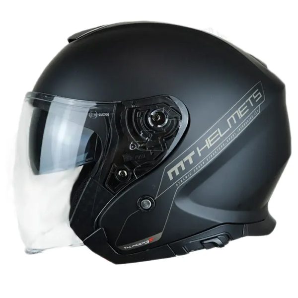 Casco Mt Thunder 3 Sv Jet Solid A1 Negro 41 Copia - Punto Llantas 1