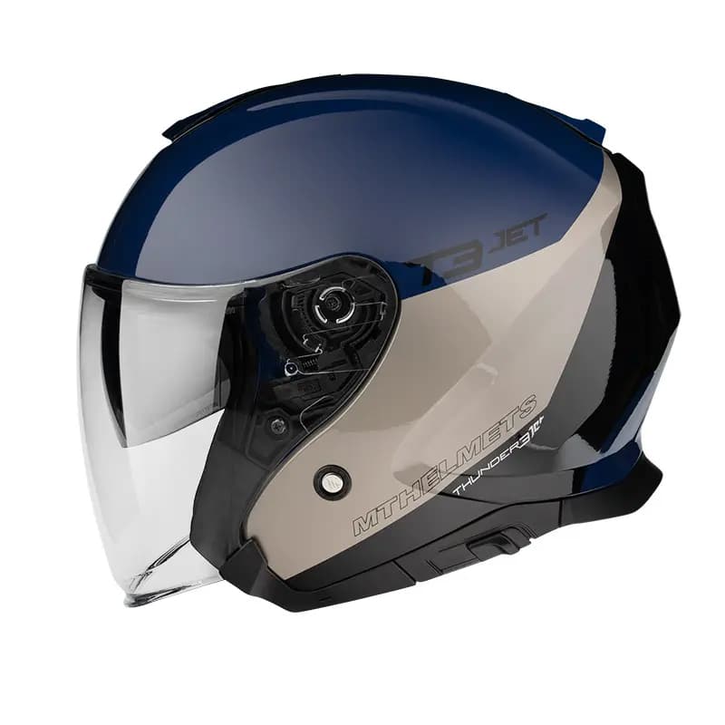 Casco Thunder 3 Sv Jet Xpert A17 Azul - Punto Llantas