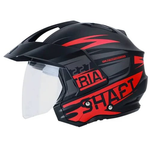 Casco Shaft 227 Skuare Negro Rojo41 copia - Punto Llantas 1