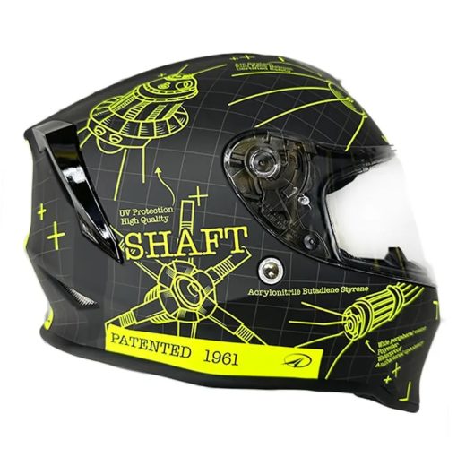 Casco Shaft 551 Blueprint Negro Amarillo - Image 2