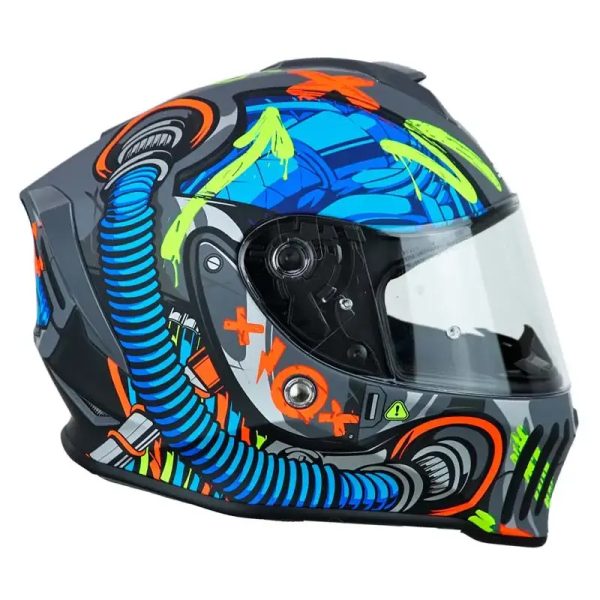 Casco Shaft 551 Deus Ex Machina Rojo Gris31 Copia - Punto Llantas 2