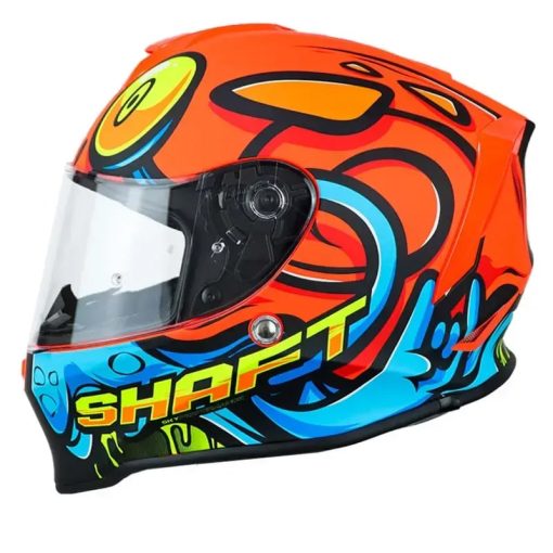 Casco Shaft 551 Sgary Naranja Azul