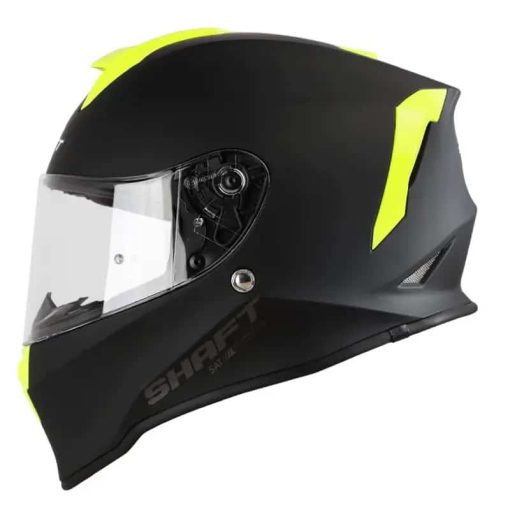 Casco Shaft 551 Solid Flow Negro Amarillo