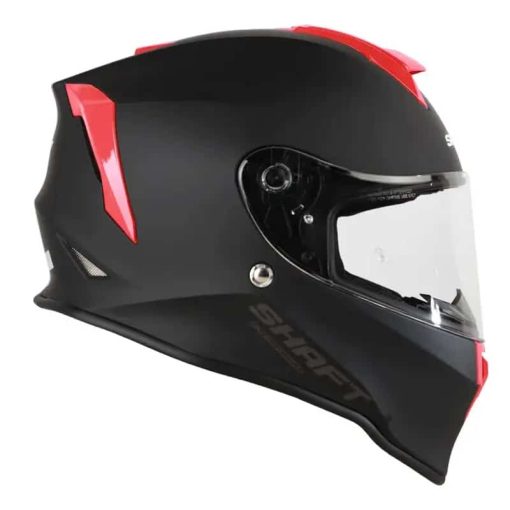Casco Shaft 551 Solid Flow Negro Rojo - Image 2