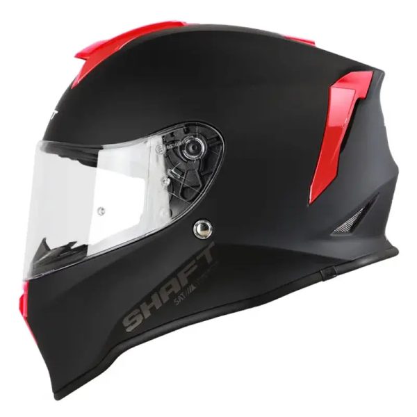 Casco Shaft 551 Solid Flow Negro Rojo71 Copia - Punto Llantas 1