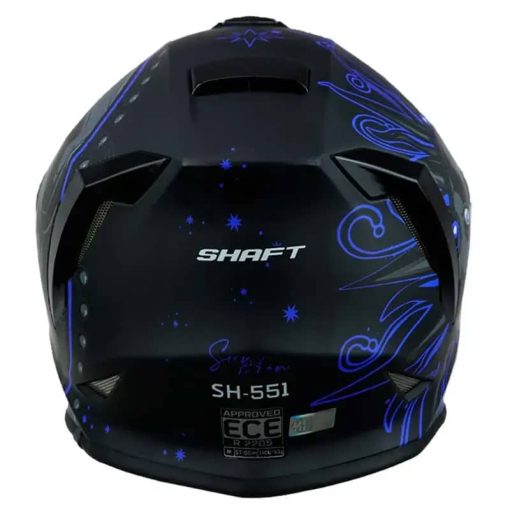 Casco Shaft 551 Sun And Moon Negro Azul - Image 4