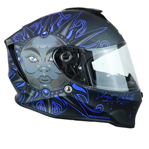 Casco Shaft 551 Sun And Moon Negro Azul - Image 2