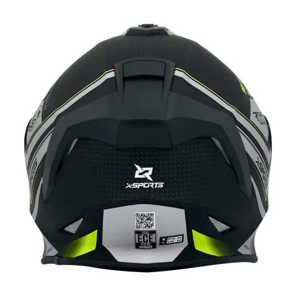 Casco X Sports V151 Brigth Negro Amarillo Brillo11 Copia - Punto Llantas 3