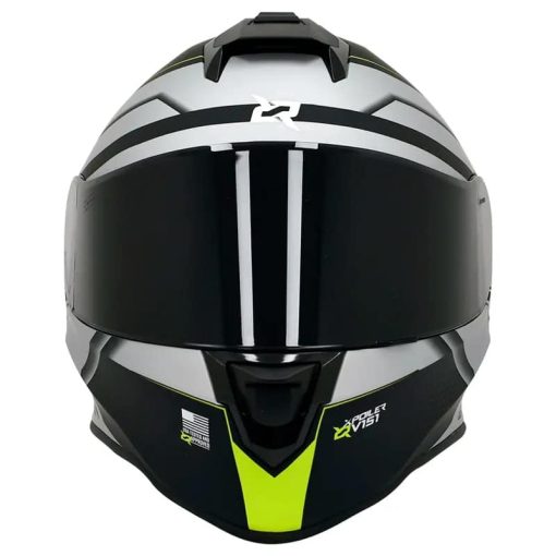 Casco X-Sports V151 Brigth Negro Amarillo Brillo - Image 4