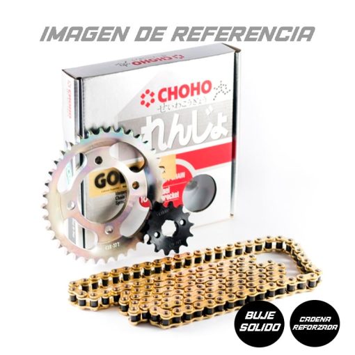 Kit De Arrastre Choho Dorado Kawasaki Klx 150 (>2016) Pt52-Pd14-428Hs-132