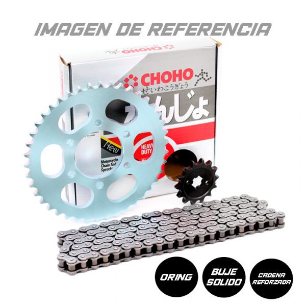 Kit De Arrastre Choho Cadena Reforzada Buje Solido Oring - Punto Llantas 1