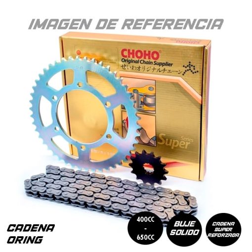 Kit De Arrastre Choho Cadena Reforzada Buje Solido SX 2 - Punto Llantas 1