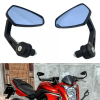 Espejo Cafe Racer Triangular Carbono