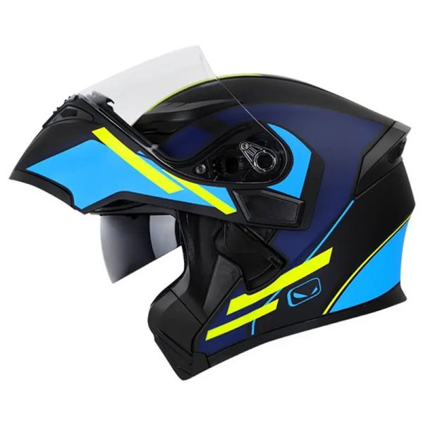 Casco Hro 3400Dv Ineffable Negro Azul Mate31 Copia - Punto Llantas 1