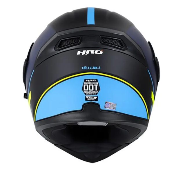 Casco Hro 3400Dv Ineffable Negro Azul Mate41 Copia - Punto Llantas 4