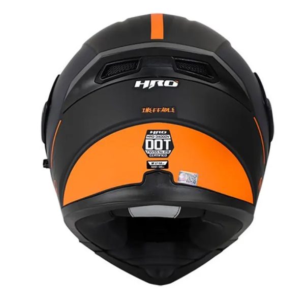 Casco Hro 3400Dv Ineffable Negro Naranja Mate41 copia - Punto Llantas 4