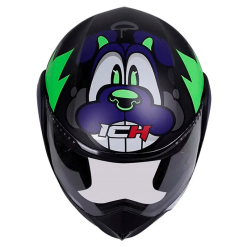 Casco Ich 3110 Kids Frenz Negro Azul Oscuro Mate3 - Punto Llantas 2
