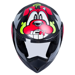 Casco Ich 3110 Kids Frenz Negro Gris Mate3 - Punto Llantas 3