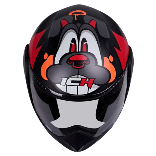 Casco Ich 3110s (Niñ@s) Frenz Negro Rojo Mate - Image 4
