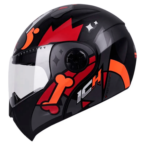 Casco Ich 3110s (Niñ@s) Frenz Negro Rojo Mate - Image 2