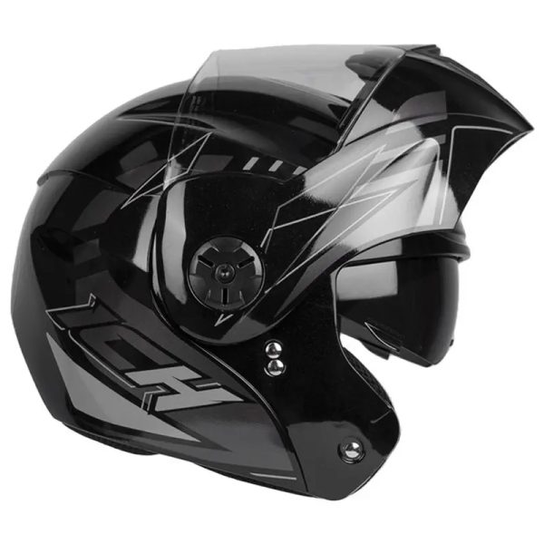 Casco Ich 3110 Quortez Negro Brillo Gris31 Copia - Punto Llantas 4