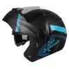 Casco Ich 3110 Texturer Negro Brillo Turquesa51 copia - Punto Llantas 6
