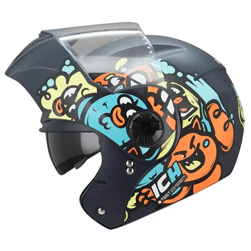 Casco Ich 3110s (Niñ@s) Dream Team Azul Oscuro Naranja Brillo
