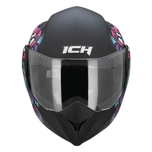 Casco Ich 3110 Kids Smile Negro Fucsia - Image 3